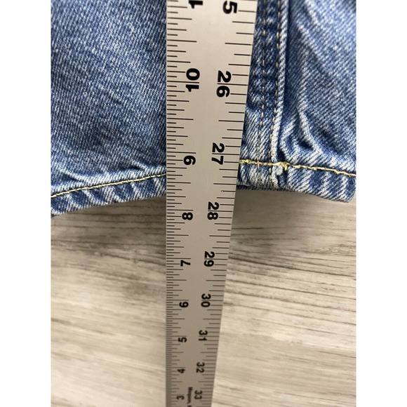 American Eagle Mom Jeans Blue Denim Classic Fit Cotton Womens 12/31 - Picture 4 of 9